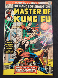 MASTER OF KUNG FU #29 FIRST APPEARANCE OF RAZOR FIST