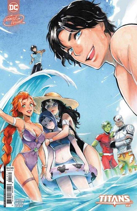 Titans #14 Cover E Saowee Swimsuit Card Stock Variant