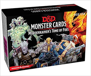 D&D DUNGEONS & DRAGONS MONSTER CARDS MORDENKAINENS TOME OF FOES