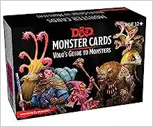D&D DUNGEONS & DRAGONS MONSTER CARDS VOLOS GUIDE TO MONSTERS