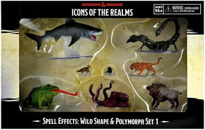D&D DUNGEONS & DRAGONS ICONS OF THE REALMS SPELL EFFECTS WILD SHAPE & POLYMORPH SET 1