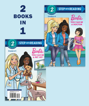 BARBIE YOU CAN BE A DOCTOR YOU CAN BE A VET STEP INTO READING