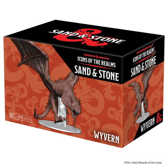 Dungeons & Dragons: Icons of the Realms Miniatures Set 26 Sand & Stone Wyvern Boxed Miniature