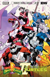 MIGHTY MORPHIN POWER RANGERS TEENAGE MUTANT NINJA TURTLES #5 of 5