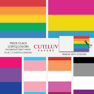 PRIDE FLAGS LGBTQ COLORS DECORATIVE CRAFT PAPER