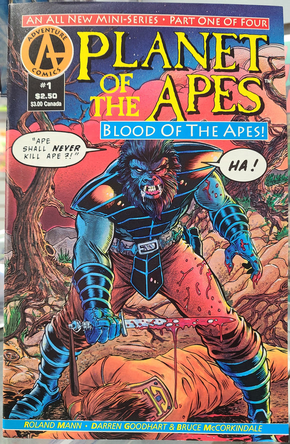 PLANET OF THE APES BLOOD OF THE APES (1991-1992) #1-4 COMPLETE RUN BUNDLE