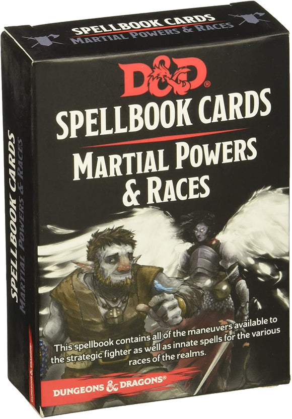 D&D DUNGEONS & DRAGONS SPELLBOOK CARDS MARTIAL