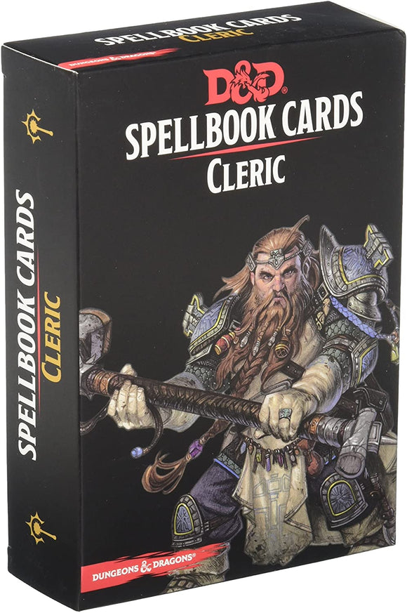 D&D DUNGEONS & DRAGONS SPELLBOOK CARDS CLERIC